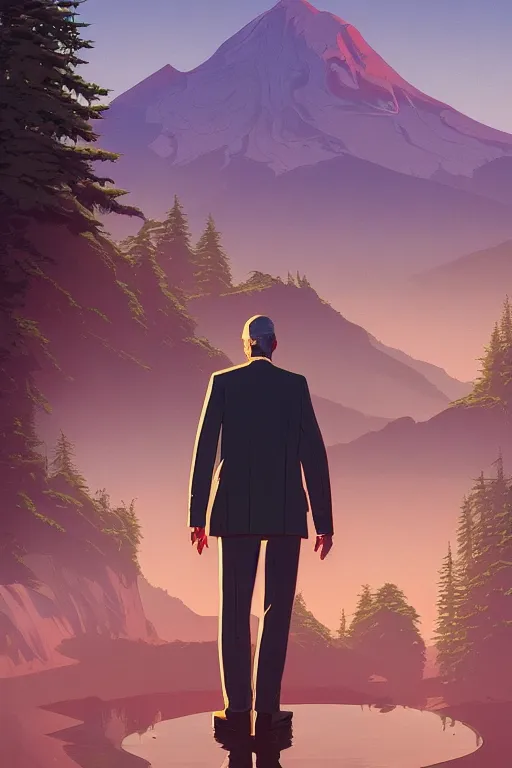 Prompt: Twin Peaks artwork by Tomer Hanuka, by Makoto Shinkai and thomas kinkade, Patryk Hardziej, Matte painting, trending on artstation and unreal engine