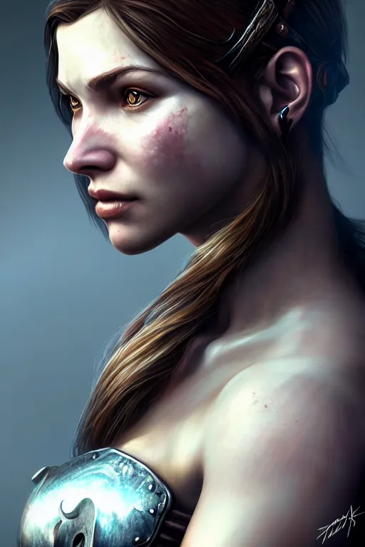 Prompt: woman, skyrim, highly detailed, 4 k, hdr, smooth, sharp focus, high resolution, award - winning photo, artgerm, photorealistic