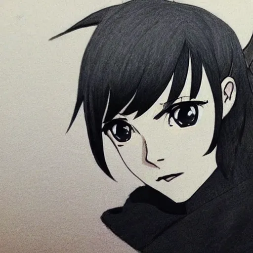 Prompt: drawing of emma watson as an anime character