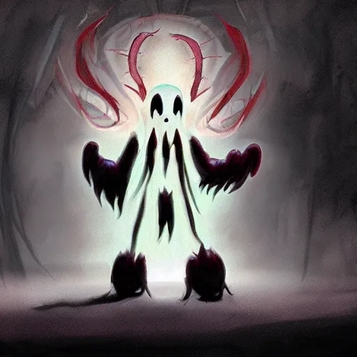 Prompt: a ghostly demon, pixar, concept art