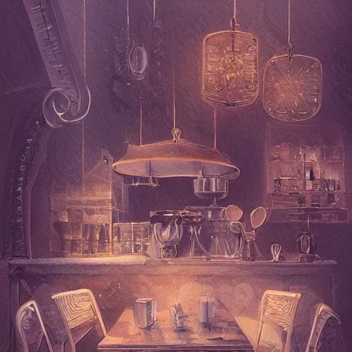 Image similar to cafe in the clouds, intricate, elegant, highly detailed, digital painting, artstation, concept art, smooth, sharp focus, art by bouguerea