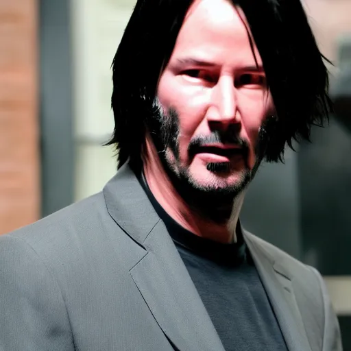 Image similar to Keanu Reeves in blade 4K quality Super Realistic