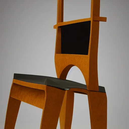 Prompt: chair designed by pablo picasso, 8 k resolution, advertisement