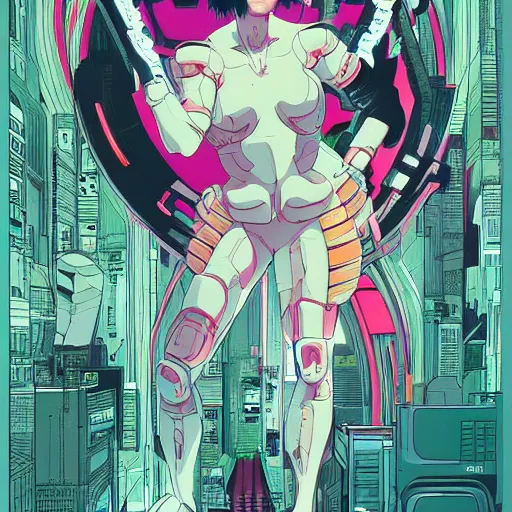 Image similar to ghost in the shell by josan gonzales