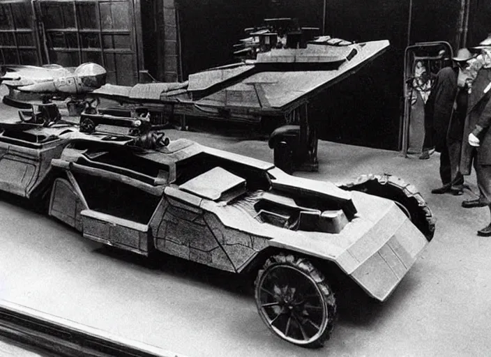 Image similar to vehicle from the 1912 science fiction film Blade Runner