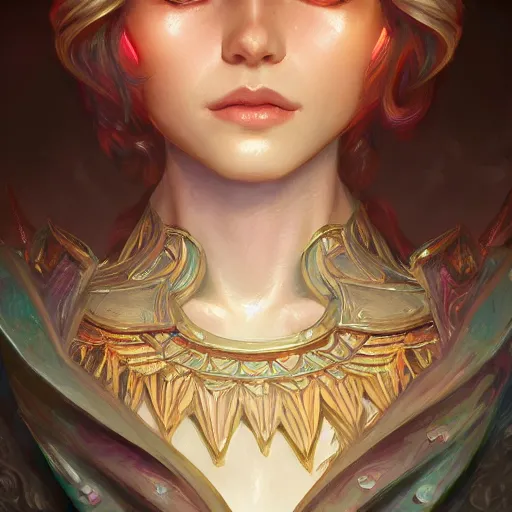 Prompt: close up portrait of a retrowave young woman, D&D, fantasy, intricate, elegant, highly detailed, digital painting, artstation, concept art, matte, sharp focus, illustration, hearthstone, art by Artgerm and Greg Rutkowski and Alphonse Mucha