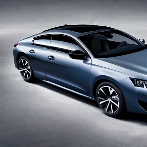 Image similar to peugeot 508 coupe 2020, full scene