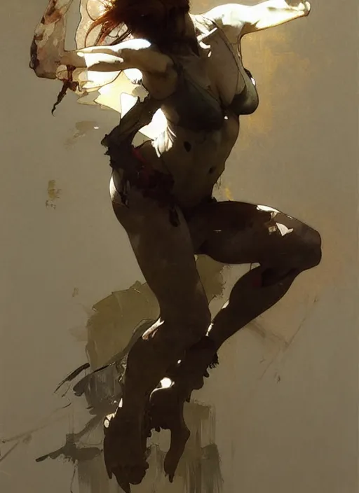 Image similar to beautiful neutral earth toned palette knife painting artwork by yoji shinkawa jeremy mann, dancer, charlie bowater and magali villeneuve and alphonse mucha, gaston bussiere, craig mullins, j. c. leyendecker, by artgerm