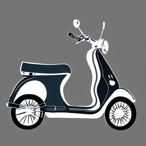 Image similar to lambretta scooter illustration