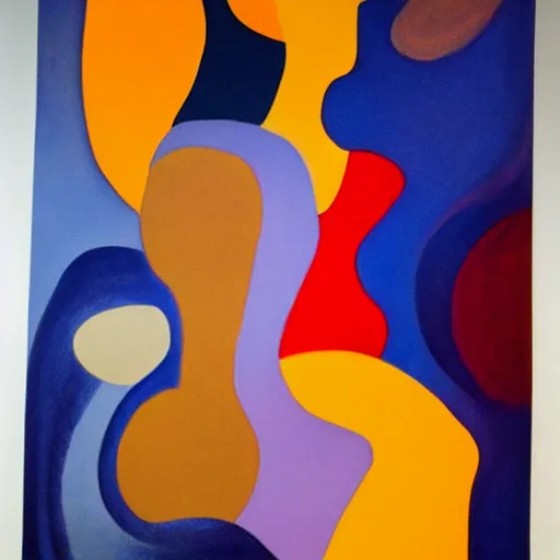 Image similar to woman as the natural landscape, her curves form the mountains and rivers of the land , high quality art in the style of cubism and georgia o’keefe,