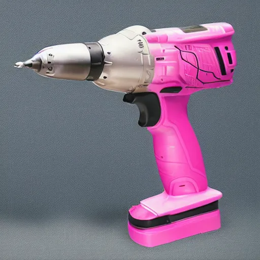 Image similar to pink drill driver, products photography