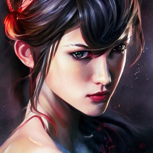 Image similar to a beautiful painting representative of the art style of artgerm and wlop and michael bay