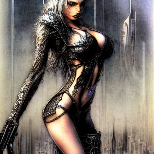 Prompt: gta : dubai by luis royo