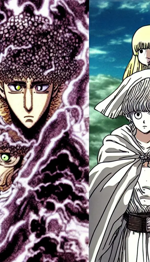 Image similar to the two complementary forces that make up all aspects and phenomena of life, from Berserk