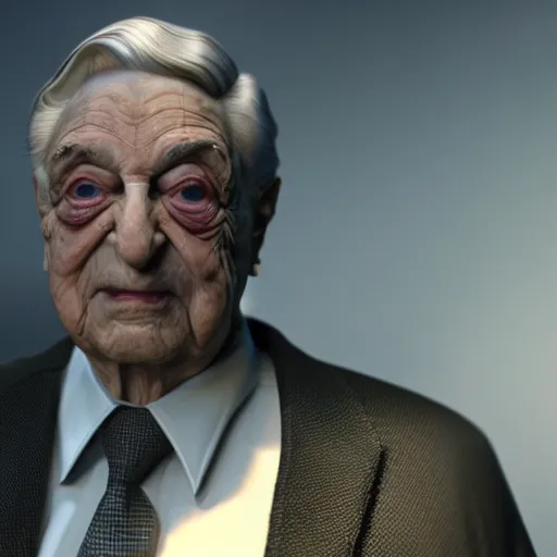 Image similar to george soros as a ancient vampire, cinematic key light ultra realistic, photorealism, dramatic volumetric lighting award winning 8 k ray tracing