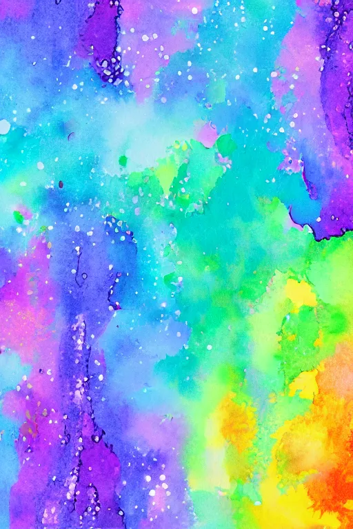 Prompt: digital background of dripping watercolor paint