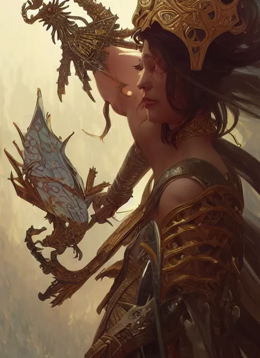 Image similar to warhammer, russia, d & d, fantasy, intricate, elegant, highly detailed, digital painting, artstation, concept art, matte, sharp focus, illustration, art by artgerm and greg rutkowski and alphonse mucha