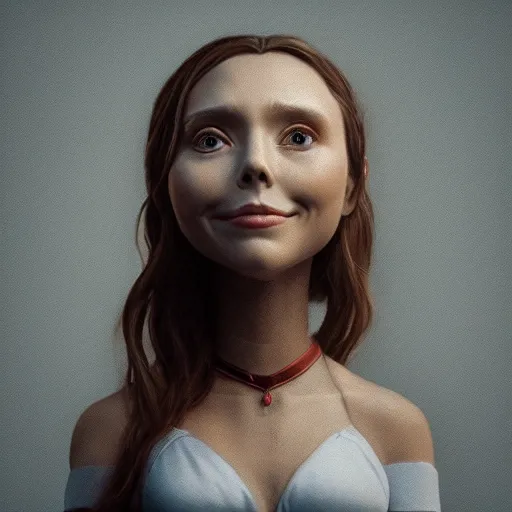 Prompt: anthropomorphic lightbulb has an elizabeth olsen face, trending on zbrush, unreal engine 5, cgsociety contest winner, intricate, detailed, 4 k quality, concept art