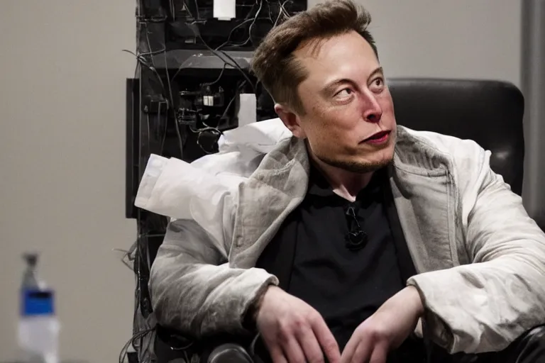 Image similar to scp photo of elon musk as experiment by the scp foundation
