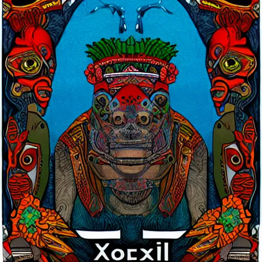 Image similar to portrait of xolotl