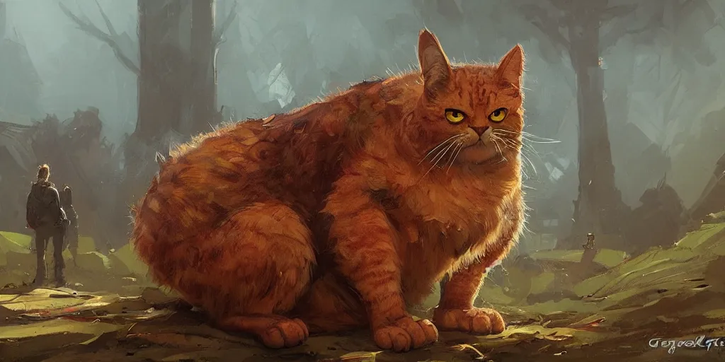 Prompt: Garfield by Greg Rutkowski