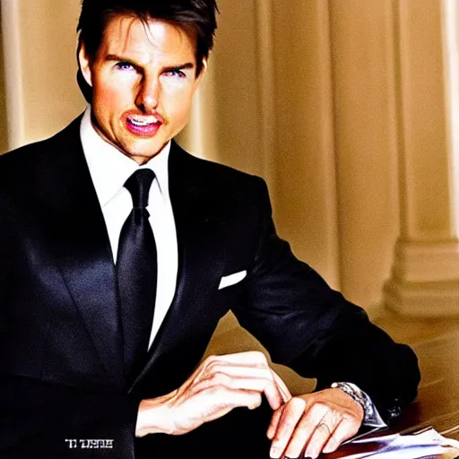 Prompt: “ tom cruise in the church of scientology ”