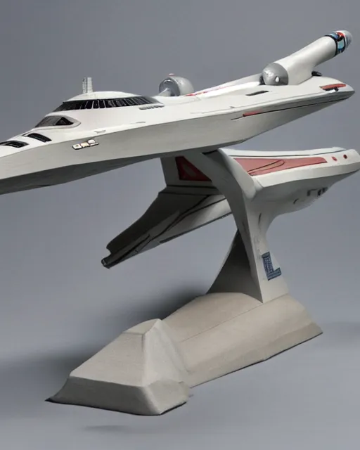 Image similar to model of star trek's u. s. s. enterprise