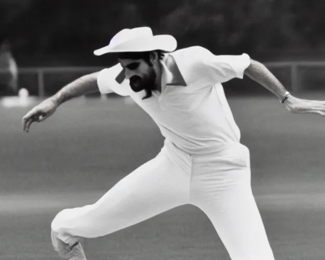 Image similar to a photo from 1 9 8 3 of yosef kavinsky bowling