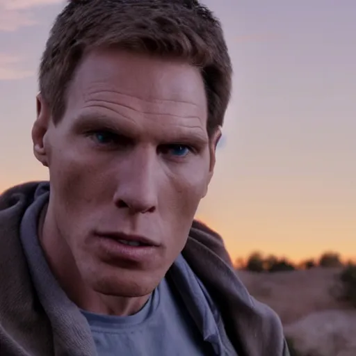 Image similar to Live Action Still of Jerma in Breaking Bad, real life, hyperrealistic, ultra realistic, realistic, highly detailed, epic, HD quality, 8k resolution, body and headshot, film still