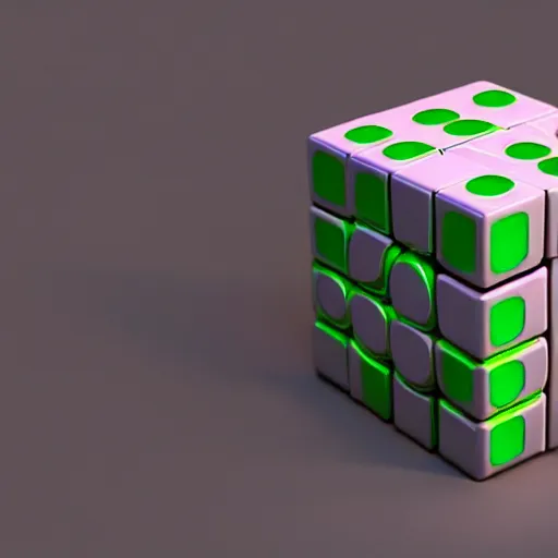 Image similar to futuristic rubicks cube,product,octane render,detailed,unreal render,3d,4k,isometric