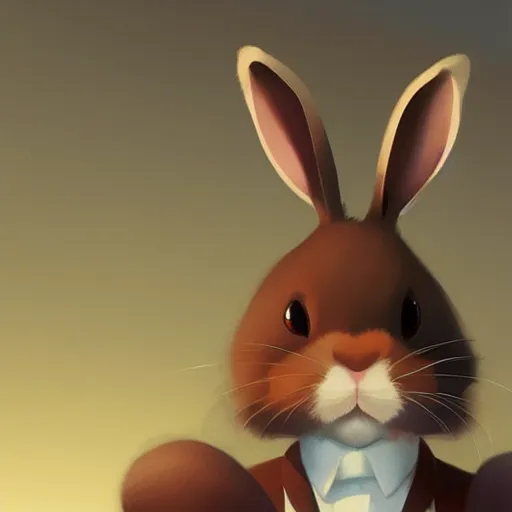 Prompt: goro fujita portrait a cute bunny by goro fujita, ilustration, concept art, sharp focus, highly detailed, artstation