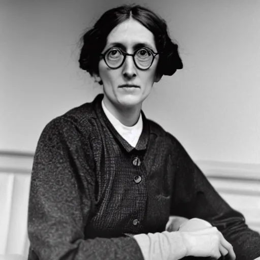 Image similar to Virginia Woolf as a pro e-sports player