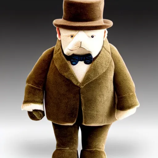 Prompt: plush winston churchill, detailed, custom