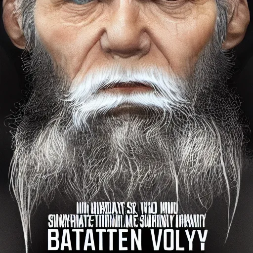 Image similar to battle of darwin vs tolstoy, ufc style poster. symmetry, awesome exposition, very detailed, highly accurate, professional lighting diffracted lightrays, 8 k, sense of awe