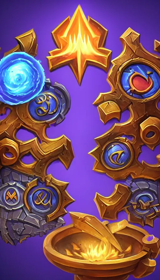 Image similar to the two complementary forces that make up all aspects and phenomena of life, from Hearthstone