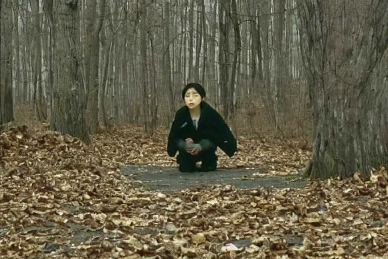 Prompt: korean film still from korean adaptation of The Blair Witch Project (1999)