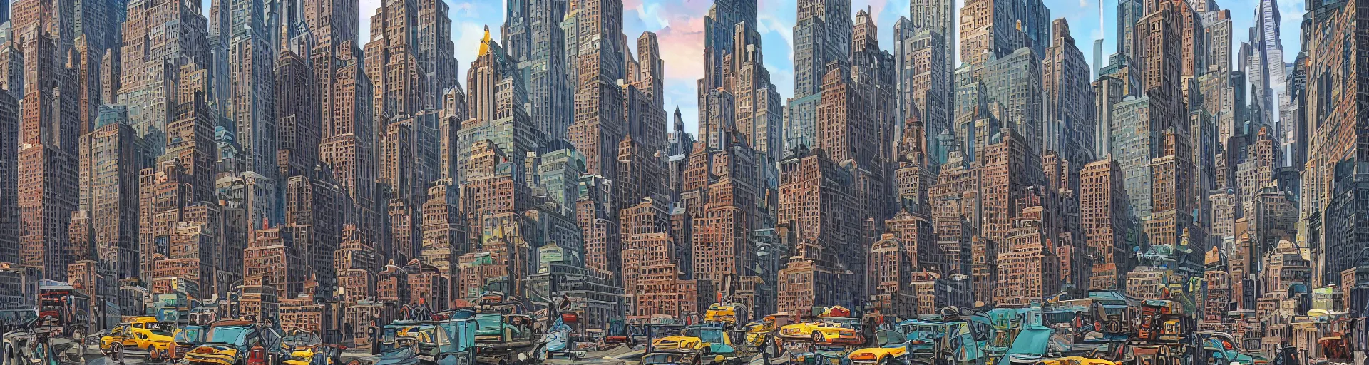 Prompt: new york in the year 2 2 7 8