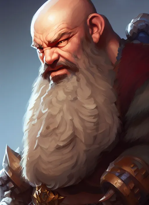 Image similar to character concept art of a dwarf warrior, key visual, realistic shaded perfect face, fine details by stanley artgerm lau, wlop, rossdraws, james jean, andrei riabovitchev, marc simonetti, and sakimichan, trending on artstation