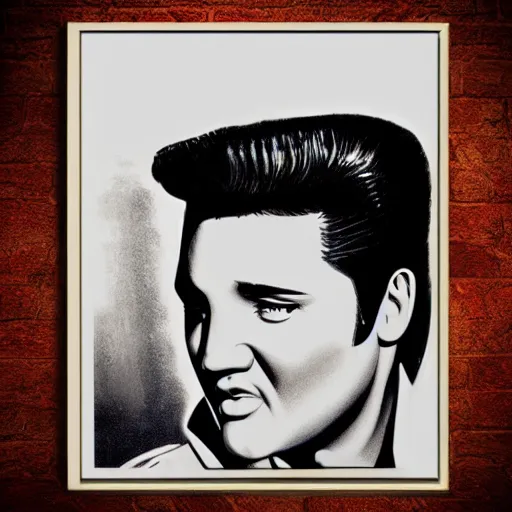Image similar to Elvis Presley poster trending on art station 8k