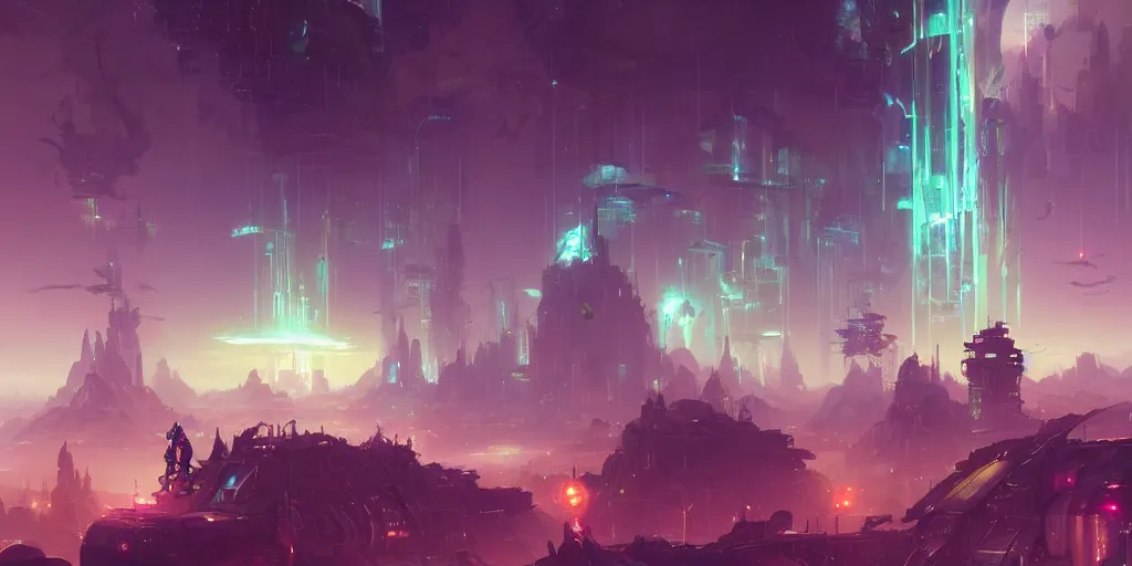 Prompt: cyberpunk world as seen from outer space concept art by pete mohrbacher and artgerm and wlop and greg rutkowski, digital art, highly detailed, intricate, sci-fi, neon colors, sharp focus, Trending on Artstation HQ, deviantart, unreal engine 5, 4K UHD image