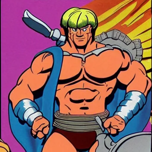 Prompt: he-man filmation