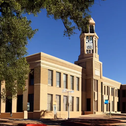 Image similar to a courthouse building in Lubbock Texas