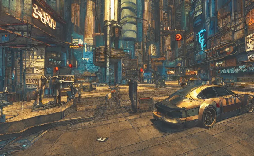 Image similar to small tool extremely detailed cyberpunk ( steampunk ), day light, realistic shaded,