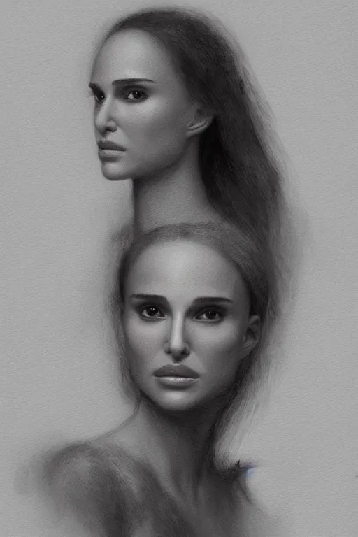 Image similar to natalie portman painted by leonardo da vinci, high details, cinematic, 8k resolution, beautiful detailed, photorealistic, digital painting, artstation, concept art, smooth, sharp focus, illustration, fantasy background, artstation trending, octane render, unreal engine