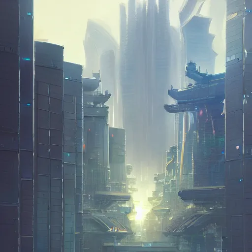 Prompt: A futuristic Tokyo solarpunk scientific metropolis on a sunny day, solar panels, art by Andreas Rocha and greg rutkowski, highly detailed, digital painting, matte painting, concept art, illustration, warm lighting, trending on artstation, very detailed