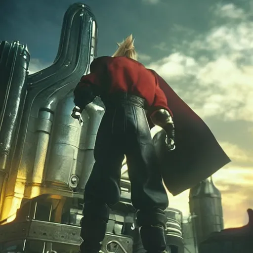 Image similar to the incredible dr. pol in final fantasy vii remake, hair in a ponytail, character render, full body shot, highly detailed, in game render