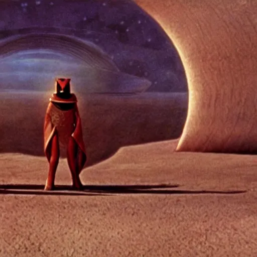 Prompt: a still from Jodorowsky's Dune