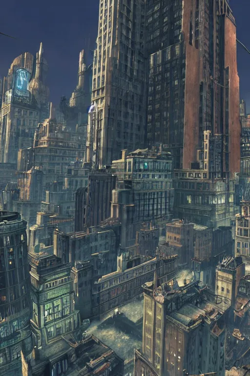 Prompt: city of Rapture from Bioshock, highly detailed, realistic,