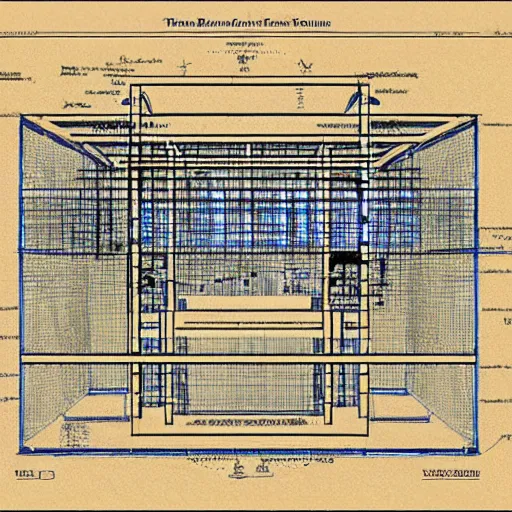 Image similar to blueprint of a time machine