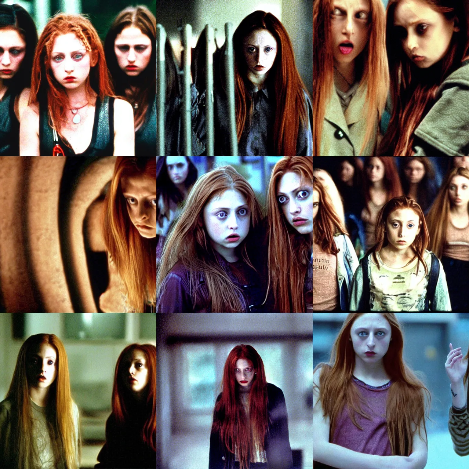 Prompt: a film still from ginger snaps ( 2 0 0 0 )
